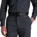 Dickies mens Genuine Leather Belt Durable Casual Style, Regular & Big and Tall Sizes (Black, L)