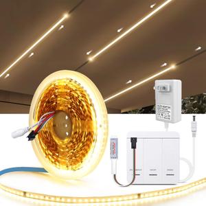 CHNMALITAI10M/33FT Running Water Flowing LED Strip Lights,24V 120Leds/M Running Water Flowing LED Rope Light with Touch Panel Controller Switch for Bedroom Home Wall Decor