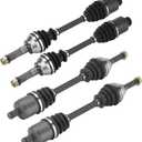2 Front+2 Rear CV Axle for Polaris Sportsman 400 HO 2011-2012, Sportsman 500 800 2008-2012 (excluding "Touring" "X2" models), CV Axle Drive Half Shaft For 1332881, 1332656, 1332501