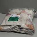 Beauoop Floral 100% Blackout Curtains 84 Inches Long 2 Panels for Bedroom Living Room Red Brown on Beige Vintage Rose Flower Patterned Room Darkening Thermal Soundproof Grommet Window Drapes, 52 x 84