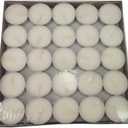 Amari 12g Tea Lights - 100 Pack Tea Light Unscented Candle - Lasts for 3-5 Hours (White)