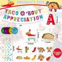 Taco Bout Appreciation Party Decoration Teacher Employee Appreciation Gifts Party Supplies Taco Bout Banner Mexican Fiesta Hanging Swirls for Doctor Para Professional Team Cinco De Mayo