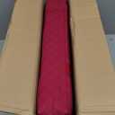 Mose Cafolo American Mahjong Game Set - Red (Burgundy) Quilted Soft Bag - 166 White Engraved Tiles, 4 All-in-One Rack/Pushers Complete Western Mah-Jongg, Maj Jongg, Ma Jong Set