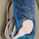 Deepsoon Heating Pad,Electric Heating Pads for Back,Neck,Abdomen,Moist Heating Pad for Shoulder,Knee,Arms,Legs,Dry/Moist Heat & Auto Shut Off,Christmas Gifts for Men and Women,Blue,24x12 Inch