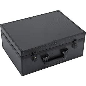 GYPSYFY Large Graded Card Storage Box with Combination Lock, 4-Row Trading Card Case Holds 150+ Graded Slabs, 540+ Toploaders or 1500+ Loose Cards, Compatible with PSA BGS SGC CSG