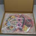 Day of the Dead Neon Sign - Mexican Sugar Skull LED Neon Light for Home & Bar Decor,UV Printed Art with Flexible LED Strip,Halloween & Da de Muertos Party Decoration (Red