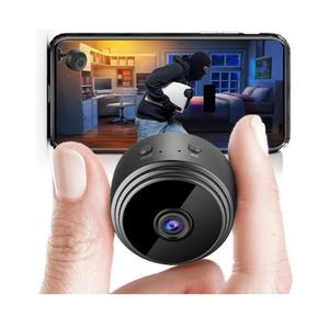 2025 Upgraded Small Camera Wireless Indoor - WiFi Small Cameras Wireless - 1080P HD Home Security Camera Vision (Black)