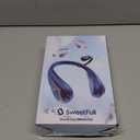 SWEETFULL Portable Neck Fan 360 Cooling Bladeless Personal Fan | No Hair Twisting - 4000mAh USB Rechargeable Wearable Fan for Travel, Birthday Gifts for Men, Women, Mom, and Dad (A1 Blue)