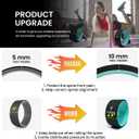 Yoga Wheel for Stretching & Flexibility to Help Back Aches & Tension, Deep Tissue Muscle Massage. Back Roller Wheel with Extra Cushion, Wider & Thickest Foam, Stretches and Strengthens Core Muscles