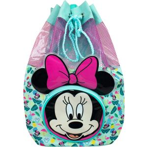 Disney Minnie Mouse Swimming Bag | Girls Swim Bag With 3D Ears | Minnie Mouse Backpack | One Size Blue