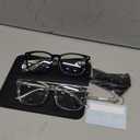 livho High Tech Blue Light Glasses - Advanced 99% Blue Light Blocking Computer Glasses - Anti Eyestrain & UV Glare Protection (*B1 Light Black+clear)