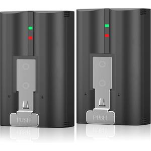 2-Pack 6040mAh Replacement Battery Compatible with Ring-Video Doorbell 2/3/3plus/4, Stick Up Cam (2nd & 3rd Gen) and Spotlight Cam, Lithium Li-ion Rechargeable V4 Battery for Ring Camera 3.65V