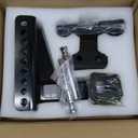 Adjustable Trailer Hitch -Drop Hitch-Tow Hitch with 2 inch Receiver-6inch Drop/Rise, 2" & 2-5/16" Ball Hitches for Trucks, 20,000 LBS GTW, Trailer Hitches with Anti-Theft Pin, Black