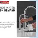 Delta Faucet Instant Hot Water Dispenser Faucet Gold, Instant Hot Water Tap, Hot Water Faucet, Champagne Bronze 1930LF-H-CZ (Tank and Filter Not Included)
