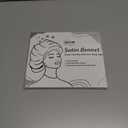 Satin Bonnets Silk Bonnet for Sleeping Women Hair Bonnet for Curly Hair Sleep Cap Reversible Double Layer Bonnets with Tie Band (Bean Paste Pink Bonnet + Satin Scrunchies) (7-7 3/8)