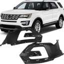 1 Pair Front Bumper Fog Light Bezel Cover Trim Assembly Replacement for Explorer 2016 2017 Left and Right Side FB5Z17B968BA