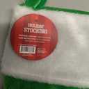 Fluffy Christmas stocking for Gifts, Green