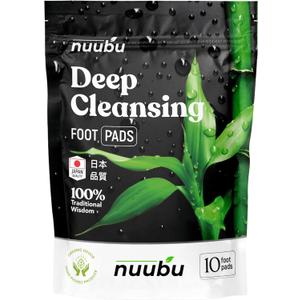 | Cleansing Foot Pads | Better Sleep & Foot Care | Premium Japanese Organic Foot Pads with Ginger Powder | Cleanse, Moisturize, Energize (10 Pc)
