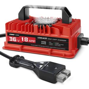 18 AMP Golf Cart Charger 36 Volt Anderson SB-50 Plug for EZGO Marathon-Lead Acid Battery