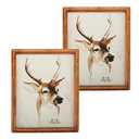 icheesady 8x10 Picture Frames Set of 2,Solid Wood Brown Photo Frame with Real Glass Hooks and Easel Backboard, for Table Top and Wall Mounting