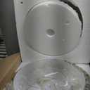 Gold Caged Ceiling Fan with Light, 20" Flush Mount Boho Ceiling Fans with Lights Remote Control, Low Profile Drum Fabric with 6 Speeds for Bedroom,Nursery,Living Room (White)