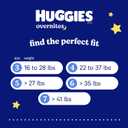 Huggies Size 7 Overnites Baby Diapers: Overnight Diapers, Size 7 (41+ lbs), 68 Ct (2 Packs of 34)