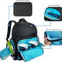 Travel Backpack for PS5/PS5 Slim/PS5 Pro, Protective Carrying Case Bag Compatible with PlayStation 5 Controllers for 17.3Laptop, Headset, Game Discs and More Gaming Accessories