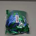 ZEALMAX 1 Pair Cheerleading Pom Poms Sports Party Accessories for Dance Sports Cheering Children Adults,Blue+Green