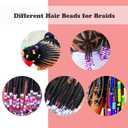 Pony Beads Bulk, 4800Pcs 24 Colors Rainbow Pony Bead for Craft Bracelets Making, Hair Bead for Braids, Plastic Colored Beads for DIY Projects