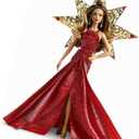 Barbie 2017 Holiday Teresa Doll, Brunette with Red Dress, 10.5 x 3 x 13 inches