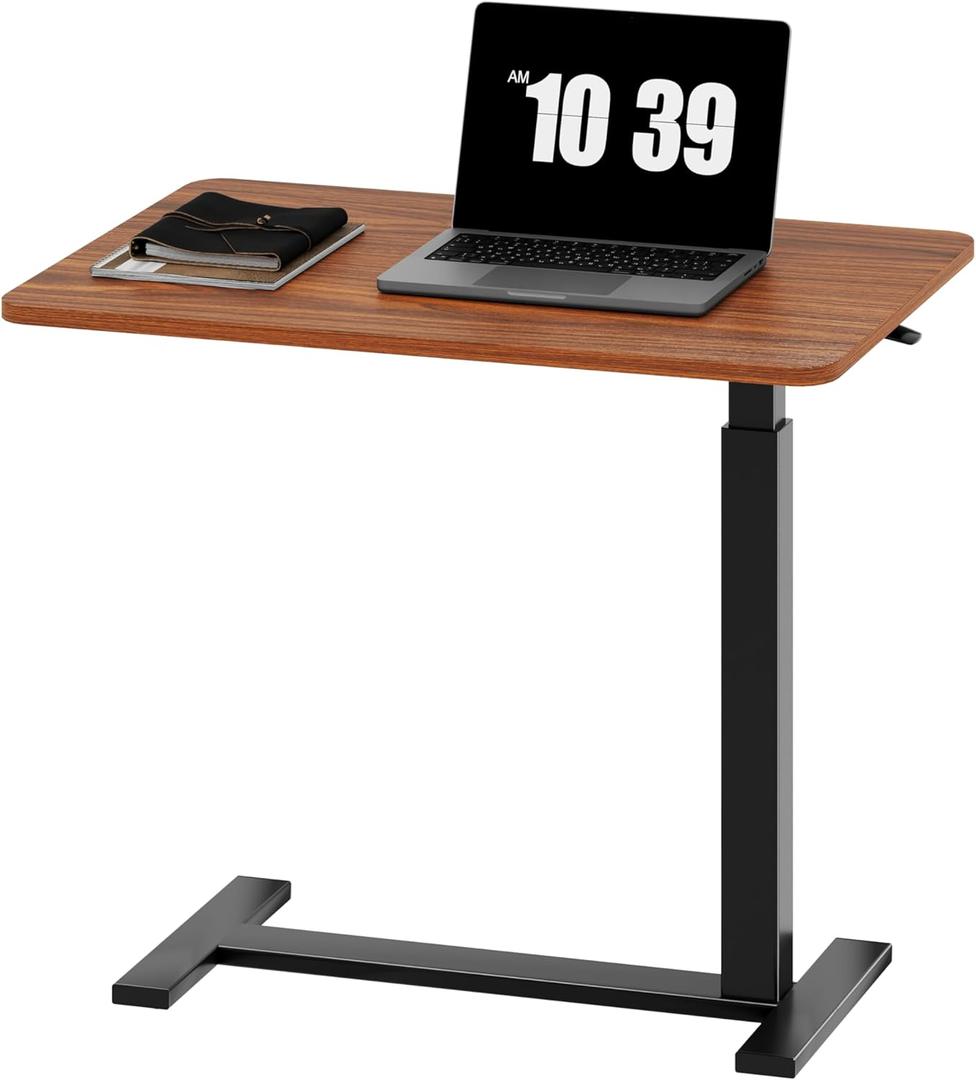 Sweetcrispy Overbed Bedside Table with Wheels, Adjustable Hospital & Home Use Bed Table, Rolling Laptop Table, Mobile Standing Desk, Rust (27.56"D x 15.75"W x 43.31"H) Sweetcrispy Overbed Bedside Table with Wheels, Adjustable Hospital & Home Use Bed Table, Rolling Laptop Table, Mobile Standing Desk, Rust (27.56"D x 15.75"W x 43.31"H)
