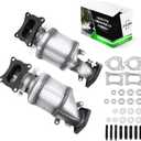 Front Catalytic Converter Compatible with 2008 2009 2010-2017 Honda Accord, Pilot, Odyssey, Ridgeline, Crosstour & Acura MDX, RDX, TLX, TSX, TL, ZDX, RL, 3.5L 3.7L, Direct-fit(EPA Compliant)