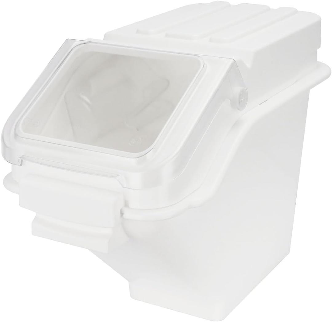 53LB Flour Storage Container With Scoop for Dry Food, Sugar, Baking Supplies,Rice.BPA Free Ingredient Storage BinPet Food Storage Container Dog Cat Birds Food Bin (53 LB)