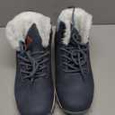 Mishansha Men's Waterproof Snow Boots, Insulated Warm Lined Winter Boot for Cold Weather, Non-Slip Outdoor Trekking Hiking Shoes Size 42