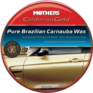 Mothers 05550 California Gold Pure Brazilian Carnauba Wax Paste (Ultimate Wax System, Step 3) - 12 oz.