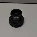 Lifegard Aquatics Standard Threaded Bulkhead Kit for Fish Aquariums – High-Impact Resistant PVC – Includes Bulkhead Fitting, Gasket, Lock Nut – Jet Black – 1-1/2 Inch