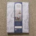 Garden Party Tablecloth 60x102 Oblong White Green Hand Drawn Rabbit Veggies NEW