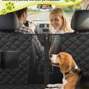 Dog Car Seat Cover, 600D Heavy Dute Durable Car Seat Cover for Dogs Pets, 100% Waterproof Scratch Proof Nonslip Dog Hammock for Cars, Seat Covers Protector with Seatbelt for Pet Sedan SUV Trucks