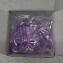 HDCRYSTALGIFTS Purple Chandelier Icicle Drop Prisms Crystal 55mm, Pack of 25