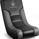 GTPLAYER Floor Rocking Gaming Chair – Floor Rolling Game Chairs with Angle Limiter, Gamer Rocker Floor Seat, Compact & Lightweight, Black & Grey, Standard