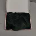 LOSMOEER Dark Green Wig with Bangs Short Wavy Wigs for Women Shoulder Length Curly Bob Wigs Heat Resistant Synthetic Wigs for Halloween Cosplay Daily Party Use (14 Inch)