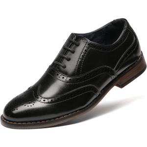Bruno Marc Boy's Prince-K2 Classic Oxfords Wingtip Dress Shoes (9 Toddler)