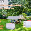 Portable Water Tank Water Storage Tank for Camping with Spigot Hose Plastic Water Container Water Storage Container for Emergency Water Storage Hiking Outdoor(Size:40gallon / 150L)