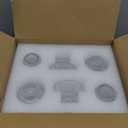 12 Pcs Glass Candlestick Holders Taper Candle Holders for Table Centerpieces, Wedding Decor and Dinner Party, Clear