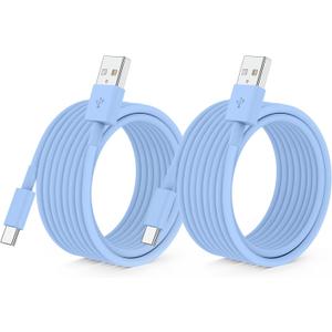 QZIIW 2 Pack Apple USB C Fast Charging Cable 15 FT for iPhone 16 15/16 15 Pro/16 15 Pro max/16 15 Plus,USB A to USB C Car Carplay Cord Compatible Galaxy S25 S24, i Pad Pro 12.9/11,Air 5th/4th Gen