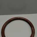 X AUTOHAUX 15 Inch Breathable Anti Slip Steering Wheel Grip Cover Universal for Car Sedan SUV Wood Grain Brown