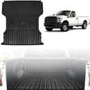 Truck Bed Mat Fit for 1999-2016 Ford Super Duty F250/F350/F450 Accessories 6.8FT, Black Flush All Weather Protection TPE Heavy Duty Pickup Bed Liner Cargo Mat