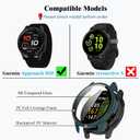 4-Pack Approach S50 Screen Protector Case Compatible with Garmin Approach S50 Smartwatch, Ultra-Thin Scratch Resistant Cover with Tempered Glass for Women Men