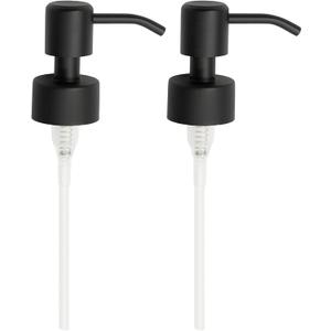 Kapitan Soap Dispenser Pump Replacement Head Black Spare Stainless Steel 28Mm Brushed Finish