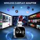 Wireless Carplay Adapter Screen Mirroring Adapter for Car Mirror Phone to Car Screen 2026 Auto Linker Pro 3 in 1 Bluetooth USB Apple Carplay and Android Auto Watch Tv Airplay Smart Box